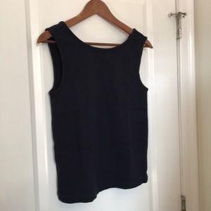 Navy Blue Sleeveless Top